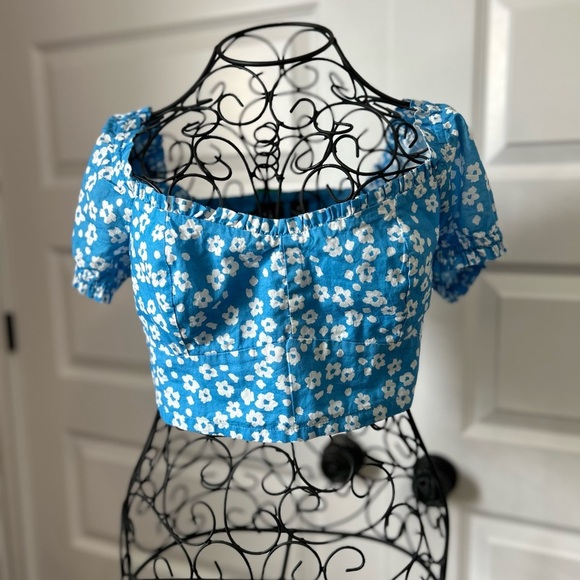 NWT GAP Floral Crop Top - Picture 8 of 8